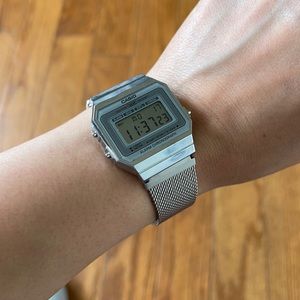 Casio silver watch